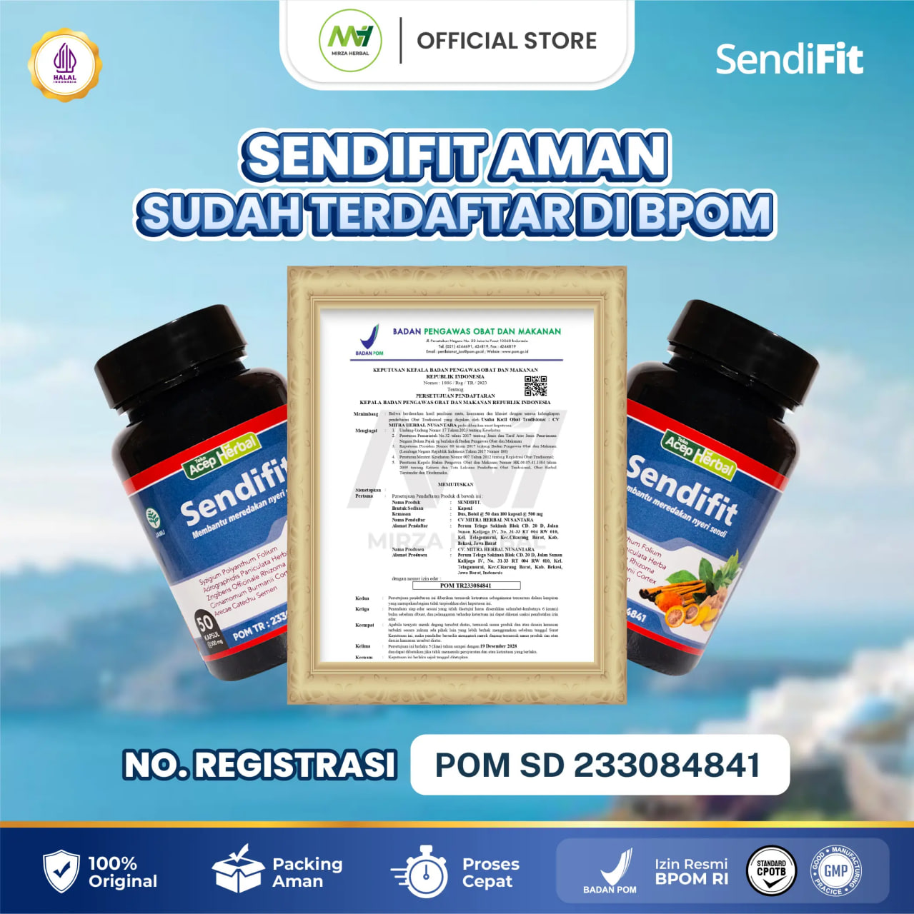 Sendifit Kapsul Original 100% Asli Aman Sudah Berlegalitas HALAL MUI dan BPOM 4